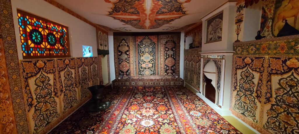 Room filled with carpets