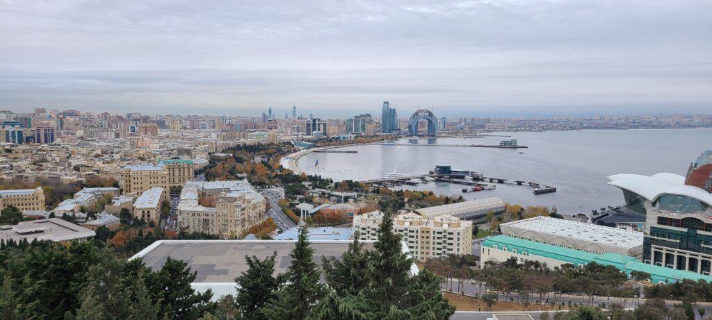 Baku view with Daniz Mall