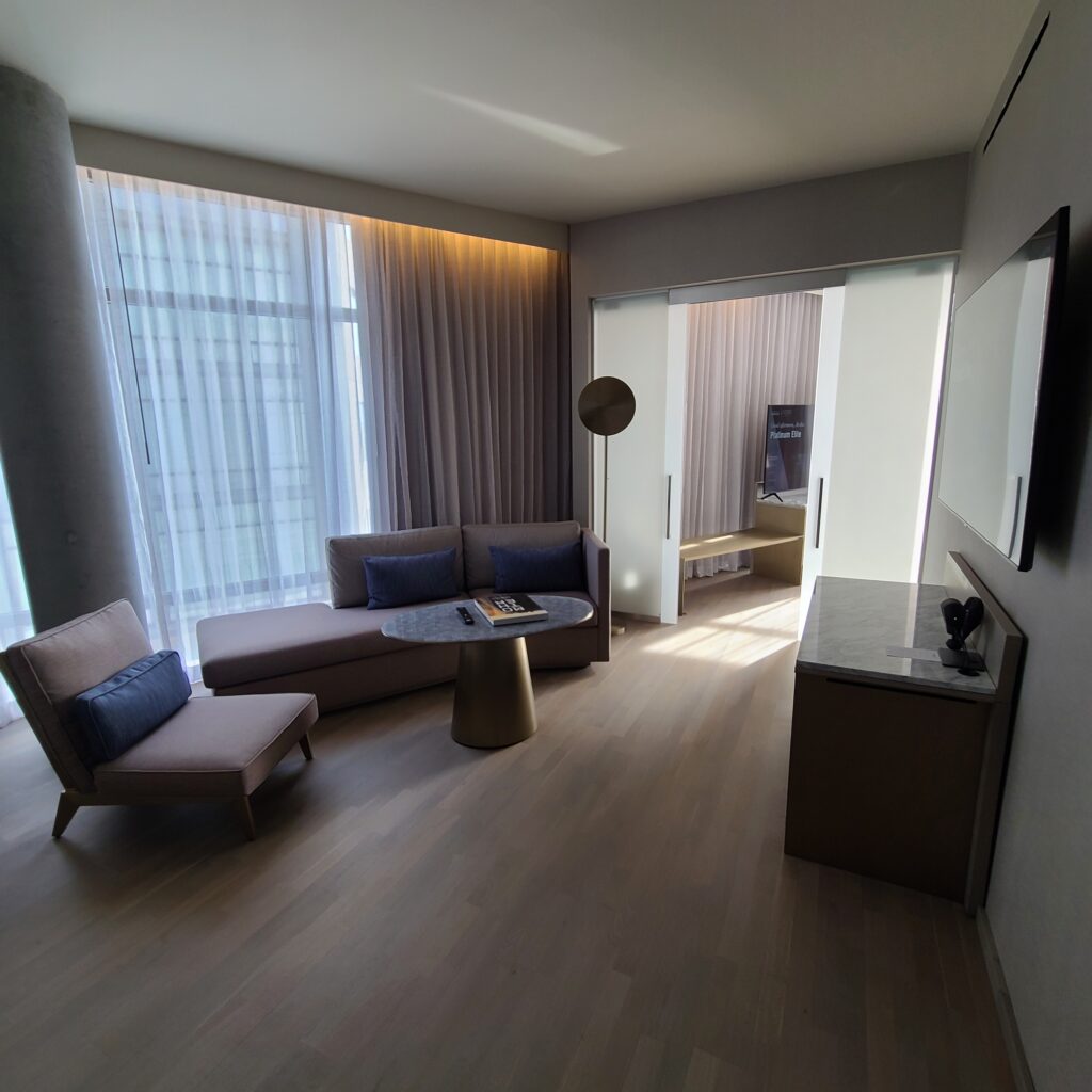 Marriott's Autograph Collection vs. Tribute Portfolio Brands 2 TETRA Hotel Suite Living Room