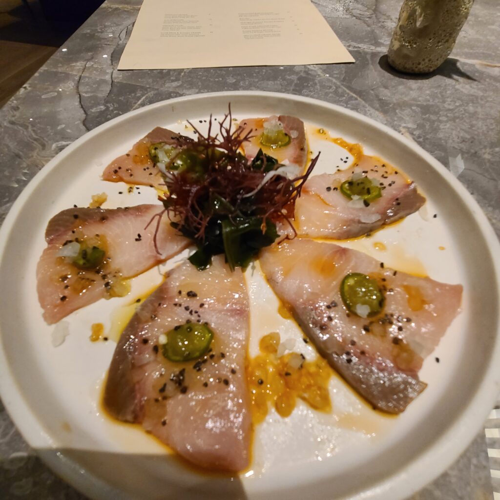 Review: TETRA Hotel, Autograph Collection 23 TETRA Hotel Adrestia Hamachi Crudo