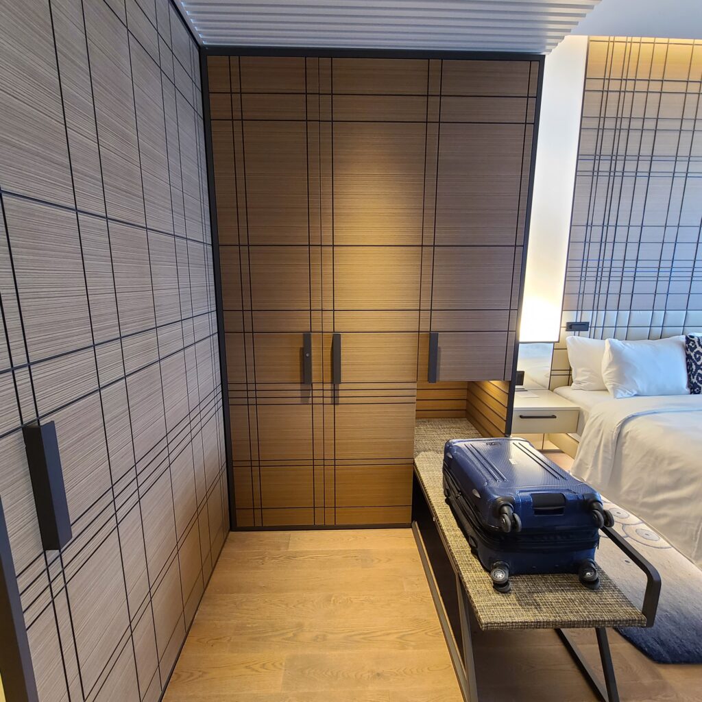 JW Marriott Istanbul Marmara Sea Deluxe Room Cabinets & Luggage Rack