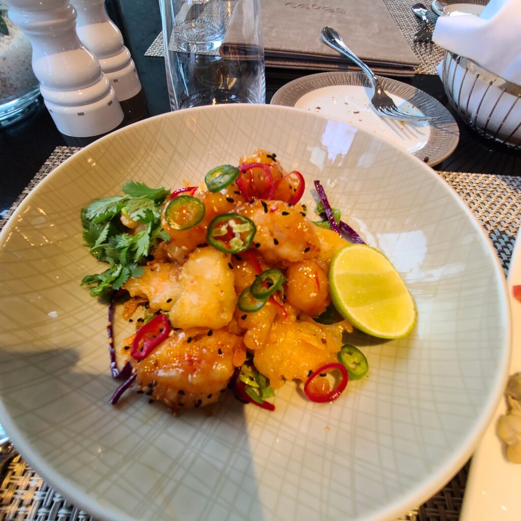 JW Marriott Istanbul Marmara Sea Ceres Rstaurant- Dynamite Shrimp