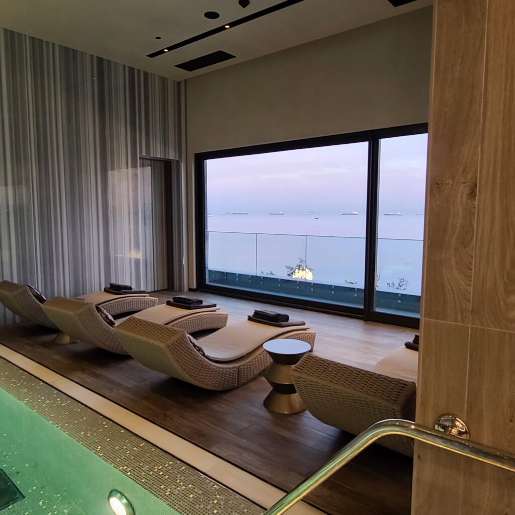 JW Marriott Istanbul Marmara Sea Indoor Jacuzzi Relaxation Area