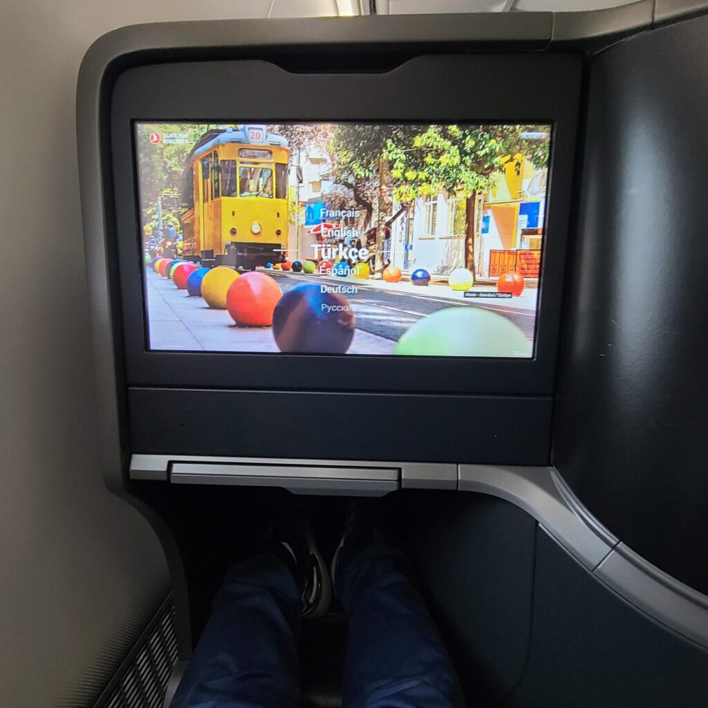 Review: Turkish Airlines Business Class Boeing 787-9 Dreamliner (IST-SFO) 10 Turkish Airlines 787 Business Class Entertainment Screen