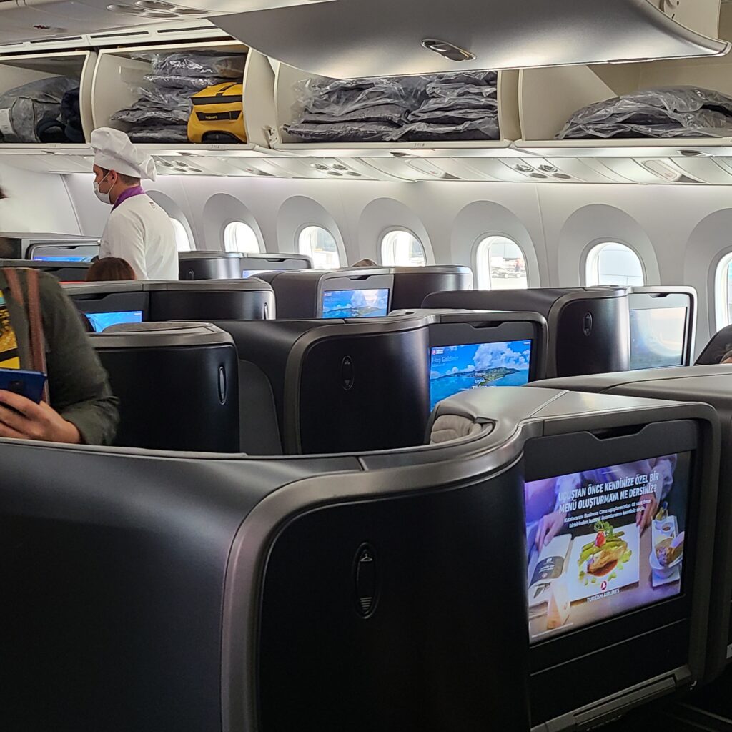 Review: Turkish Airlines Business Class Boeing 787-9 Dreamliner (IST-SFO) 2 Turkish Airlines Business Class 787 Cabin