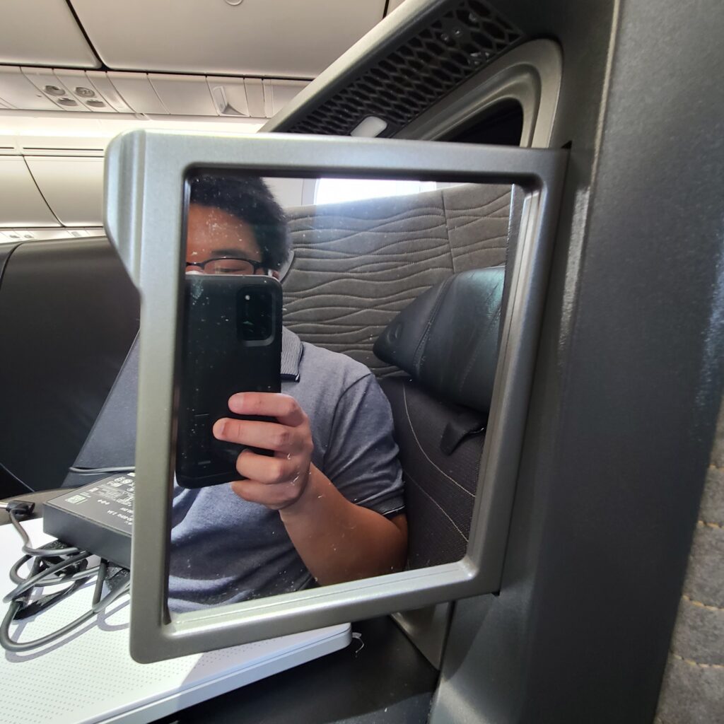 Review: Turkish Airlines Business Class Boeing 787-9 Dreamliner (IST-SFO) 8 Turkish Airlines Business Class 787 Mirror