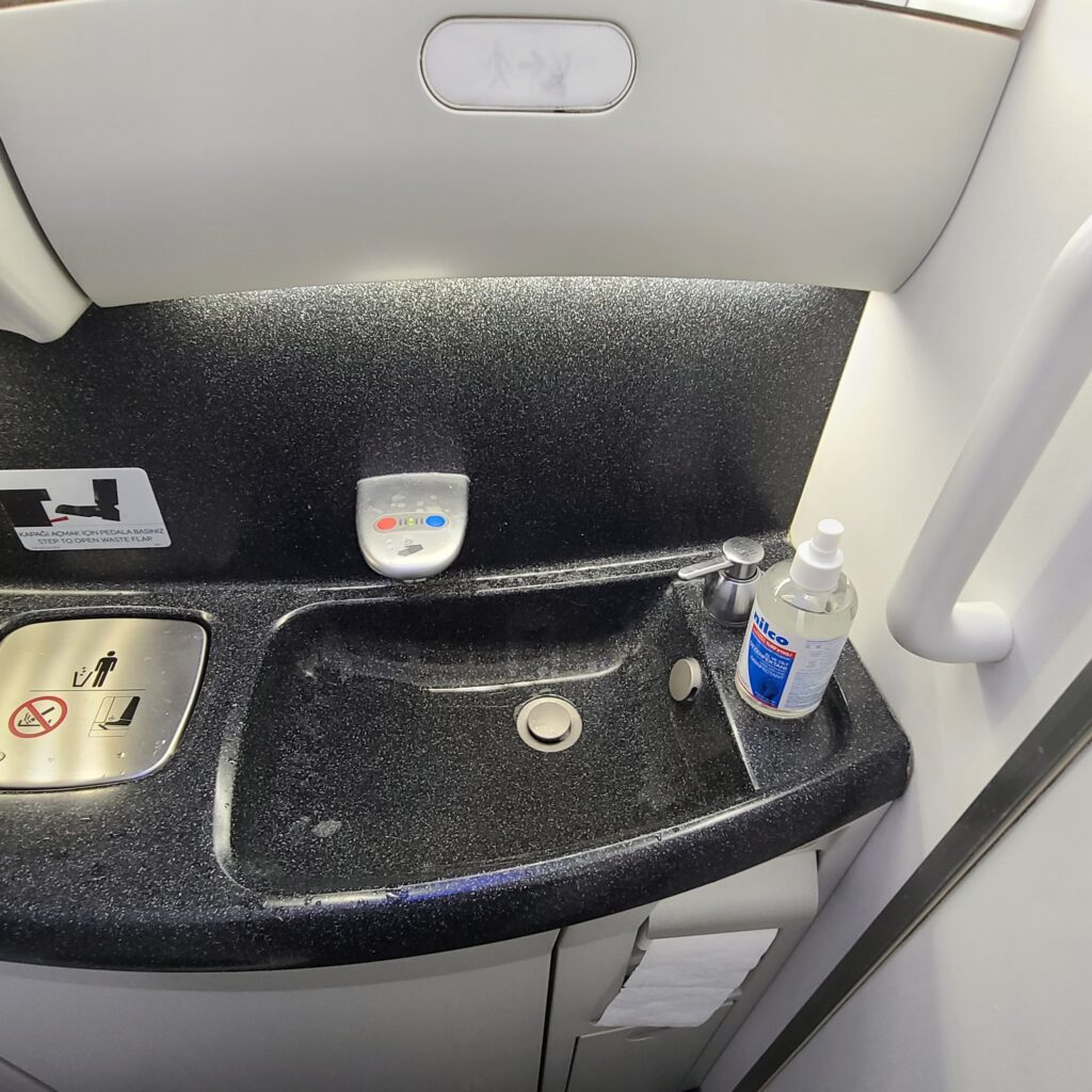 Review: Turkish Airlines Business Class Boeing 787-9 Dreamliner (IST-SFO) 41 Turkish Airlines Business Class 787 Lavatory Sink