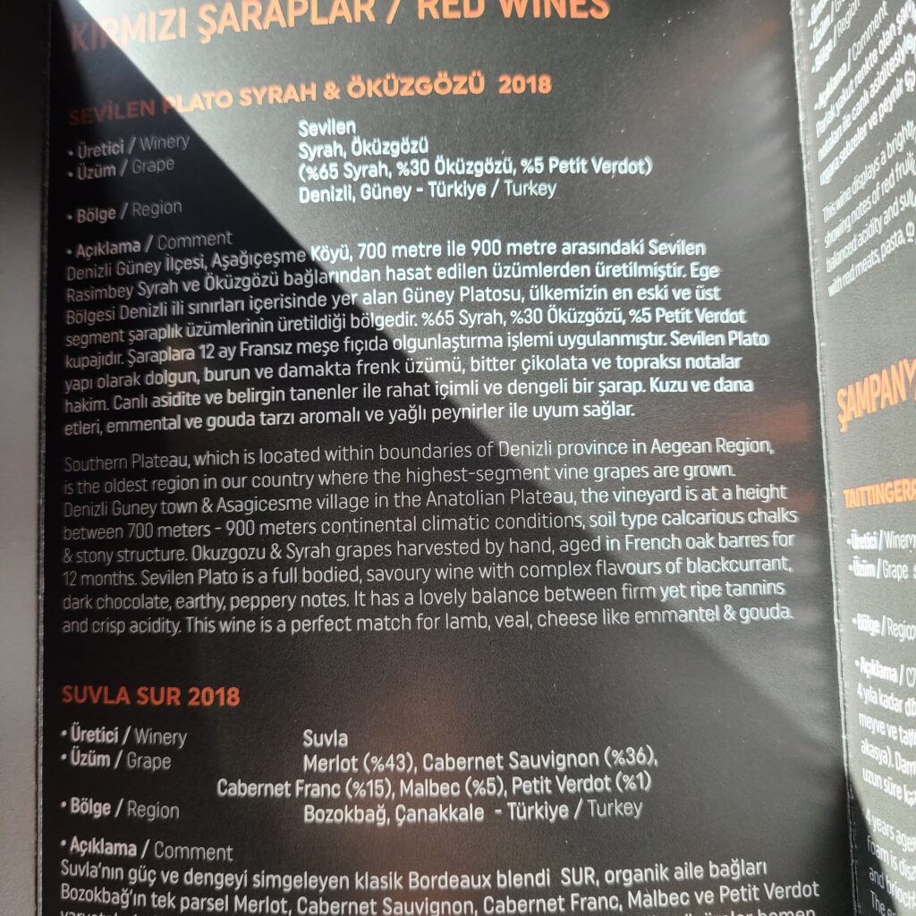 Review: Turkish Airlines Business Class Boeing 787-9 Dreamliner (IST-SFO) 37 Turkish Airlines Business Class 787 Alcohol Menu