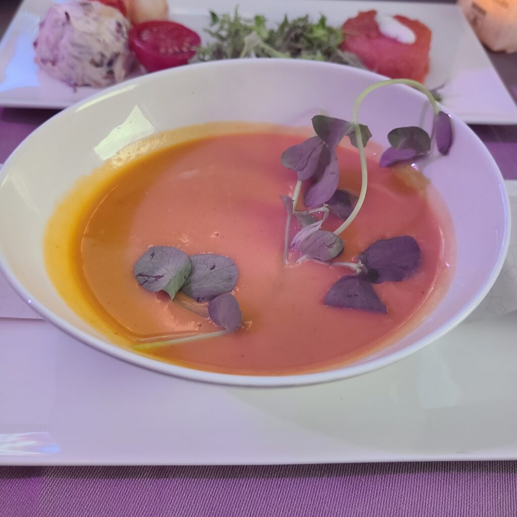 Review: Turkish Airlines Business Class Boeing 787-9 Dreamliner (IST-SFO) 22 Turkish Airlines Business Class 787 Pumpkin Soup