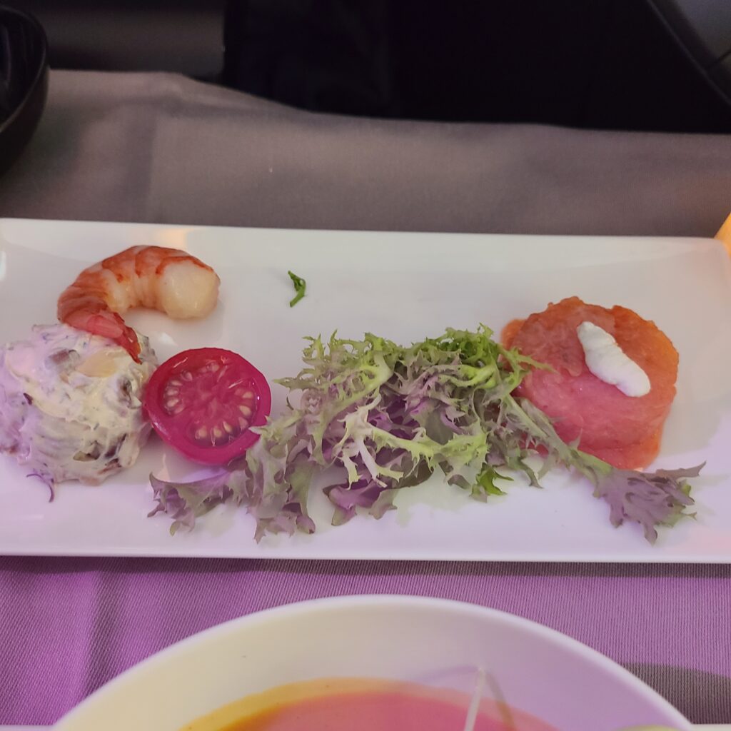 Review: Turkish Airlines Business Class Boeing 787-9 Dreamliner (IST-SFO) 23 Turkish Airlines Business Class 787 Seafood Platter