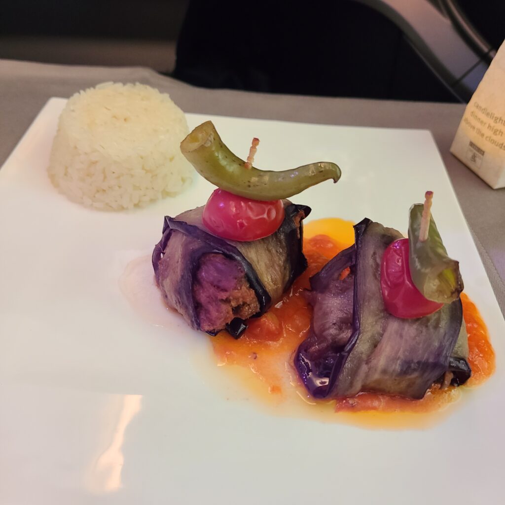Review: Turkish Airlines Business Class Boeing 787-9 Dreamliner (IST-SFO) 24 Turkish Airlines Business Class 787 Kebab