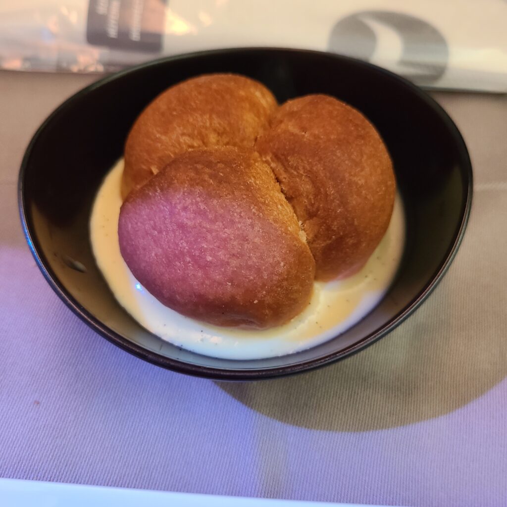 Review: Turkish Airlines Business Class Boeing 787-9 Dreamliner (IST-SFO) 26 Turkish Airlines Business Class 787 Brioche with Vanilla Sauce