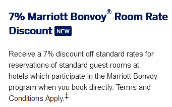 Amex Marriott Bonvoy Business Improved: 7% Room Discount, Gold Elite Status, 4x Worldwide Dining 2 Amex Bonvoy Business 7% Discount