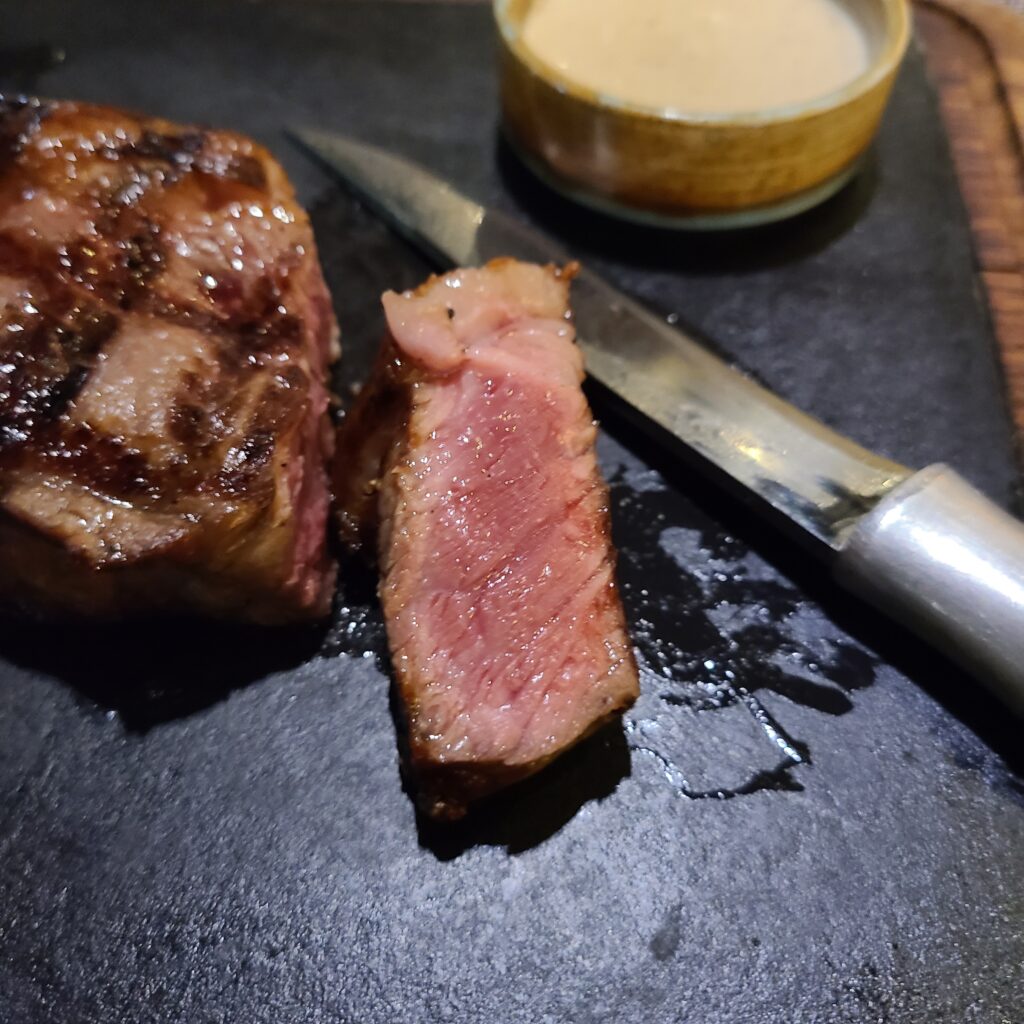 Courtyard by Marriott Tashkent MeatMe Grill & Bar Medium Rare Steak