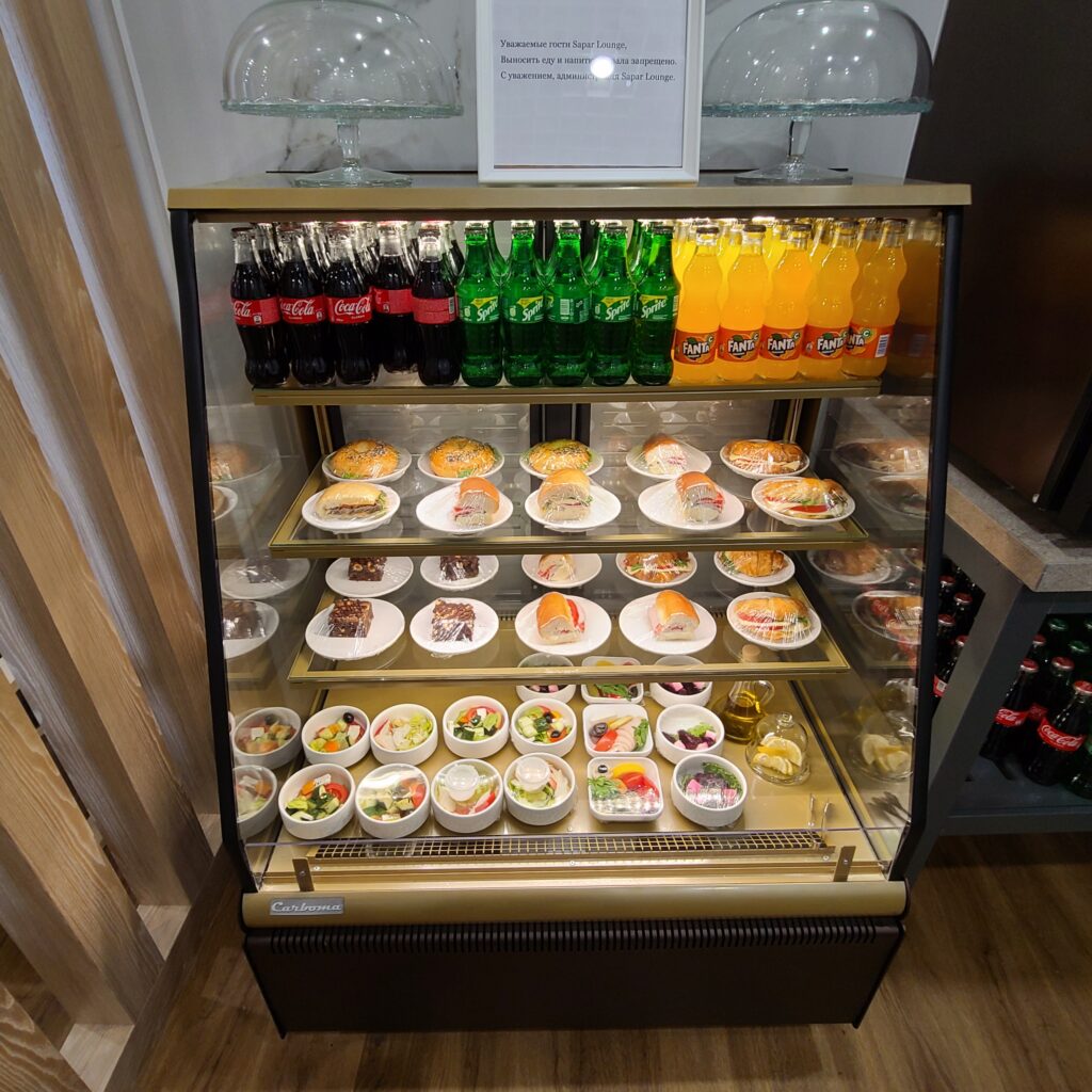 Review: Sapar Lounge Domestic Terminal, Nursultan Nazarbayev International Airport (NQZ) 8 Sapar Lounge Domestic Terminal, NQZ Food & Beverages