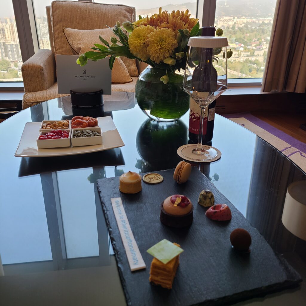 The Ritz-Carlton, Almaty Junior Suite Welcome Amenities