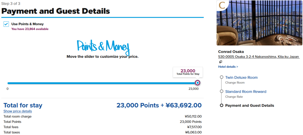 Hilton Honors Points & Money Rewards: Is It Worth Using? 9 Conrad Osaka Points & Money