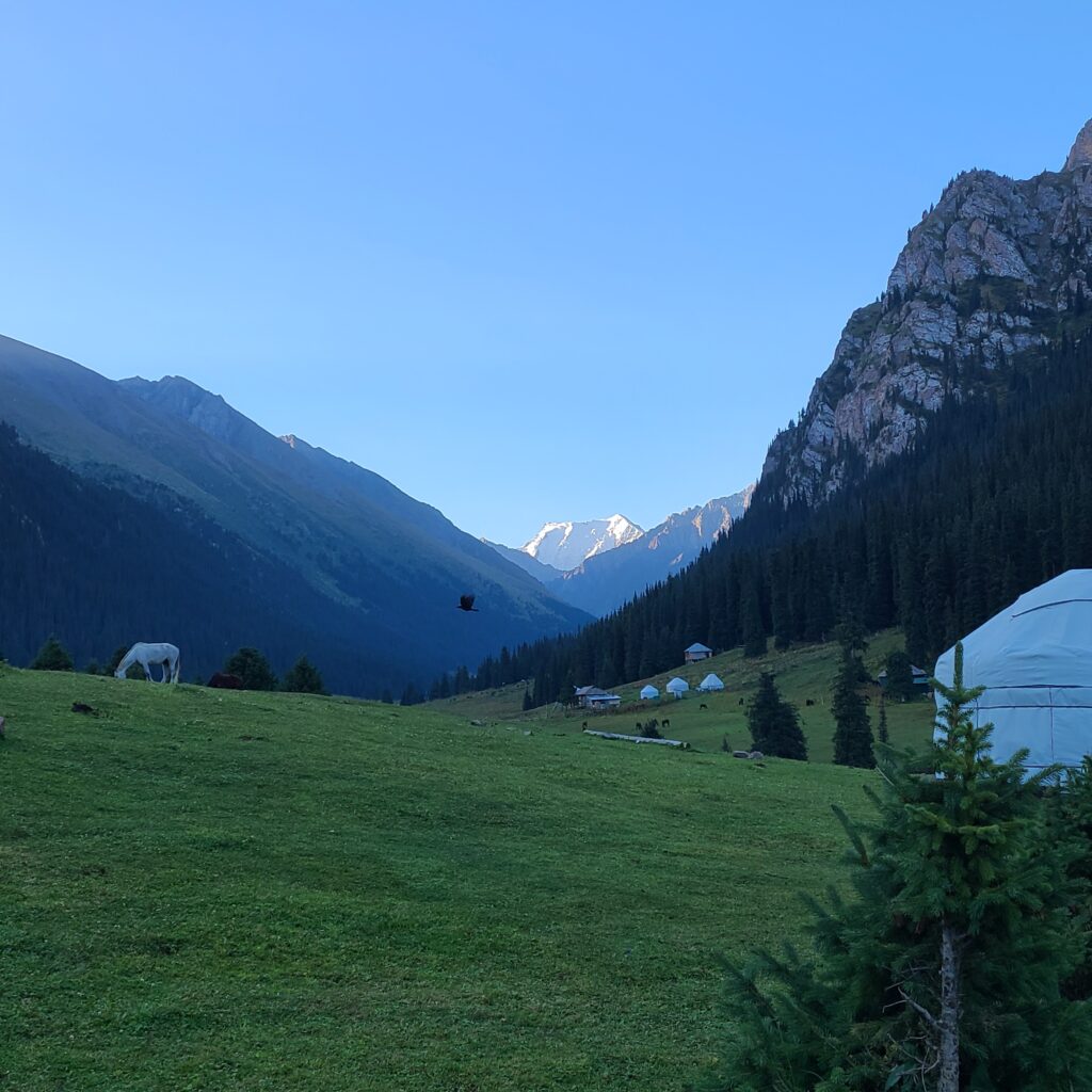 Trekking & Overnight Yurt Stay in Altyn Arashan 28 Altyn Arashan Morning View