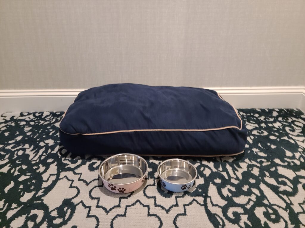 Review: The Ritz-Carlton, San Francisco 11 The Ritz-Carlton, San Francisco Dog Bed & Bowls