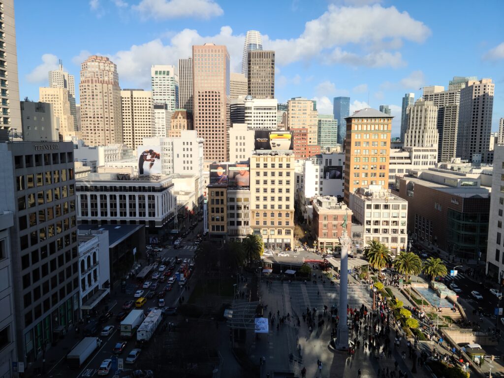 The Westin St. Francis San Francisco Grand Deluxe Room, Landmark Building View