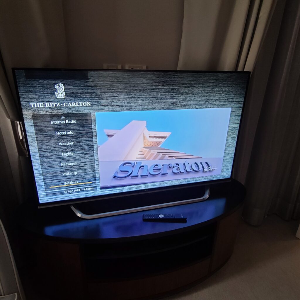 The Ritz-Carlton Budapest Family Suite Bedroom TV