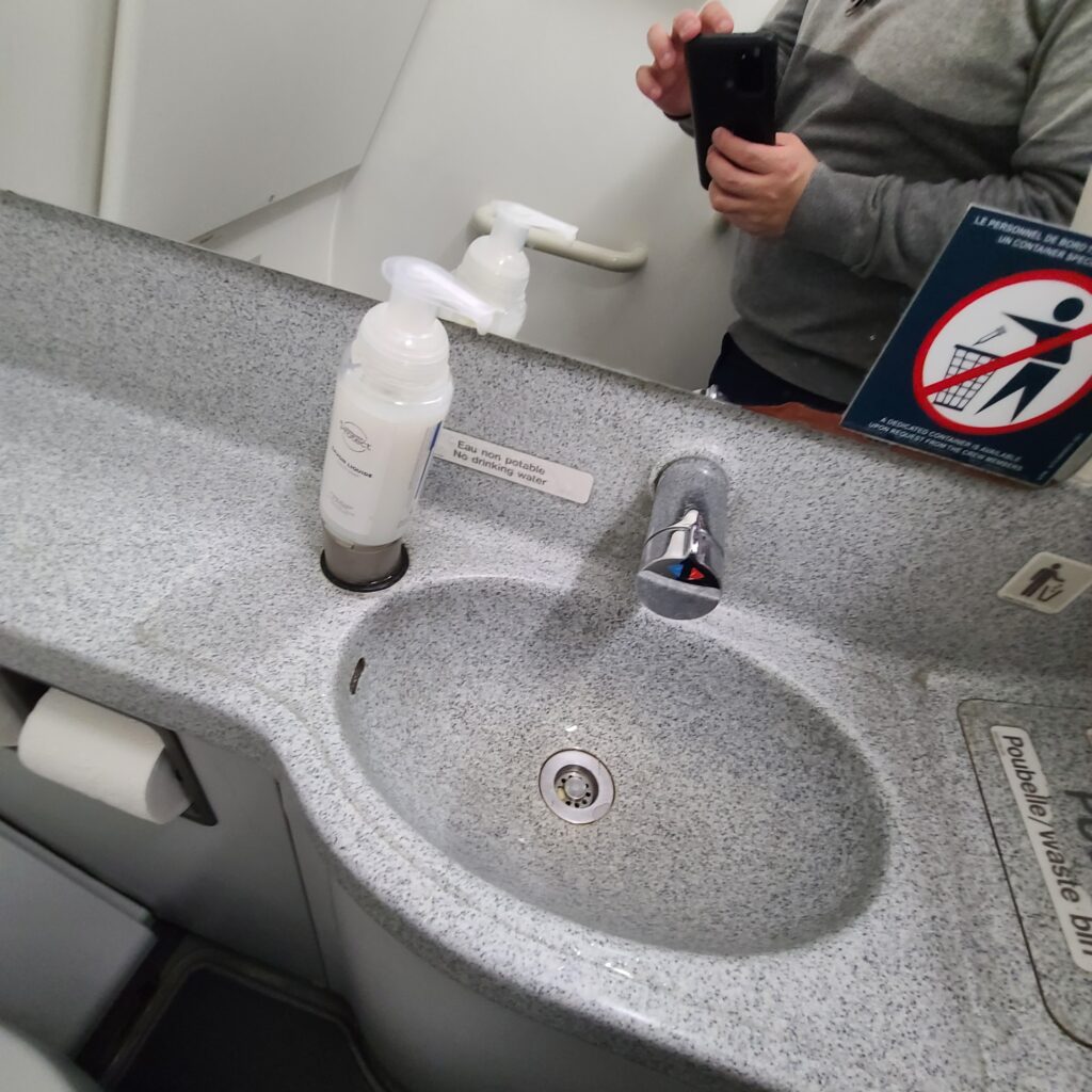 Review: Air France Business Class Airbus A320 (CDG-PRG) 10 Air France Business Class Airbus A320 Lavatory