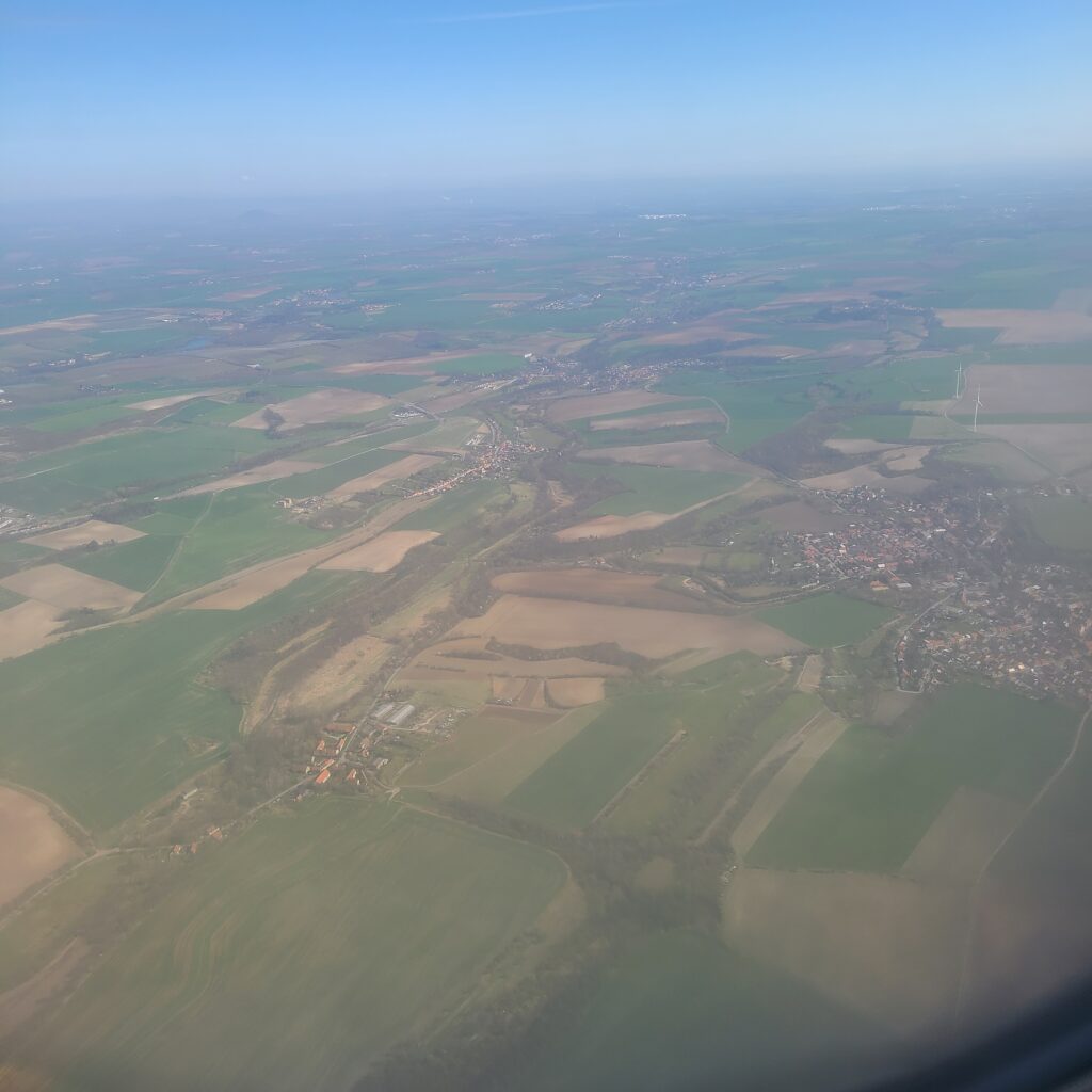 Review: Air France Business Class Airbus A320 (CDG-PRG) 12 View of Czechia