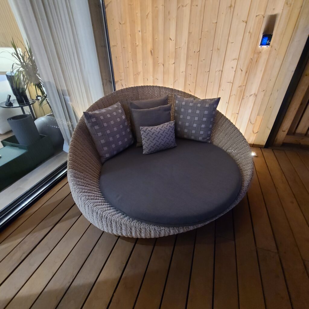 Katara Hills Doha, Hilton LXR Wicker Patio Lounger