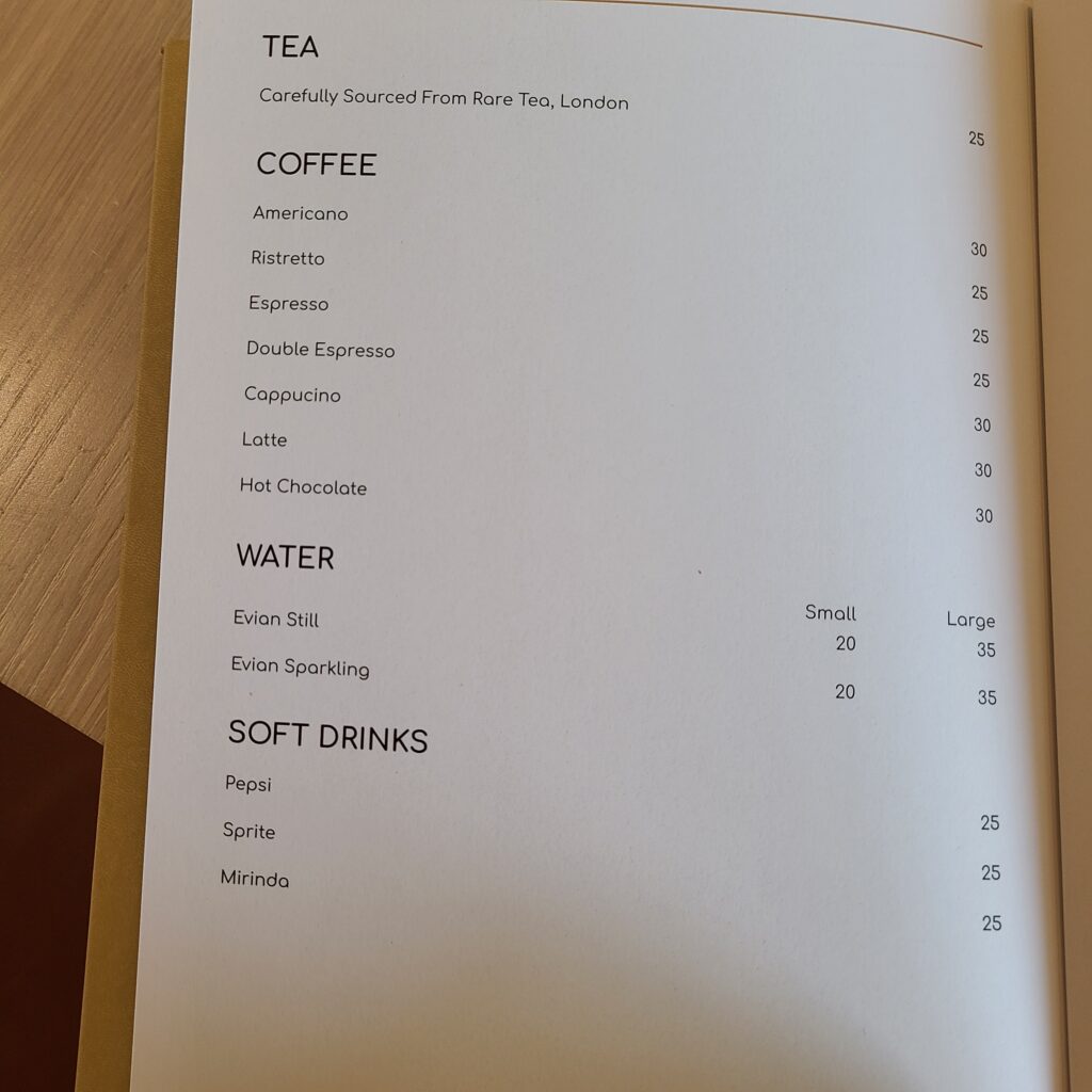 Katara Hills Doha, Hilton LXR Gymkhana Restaurant Menu