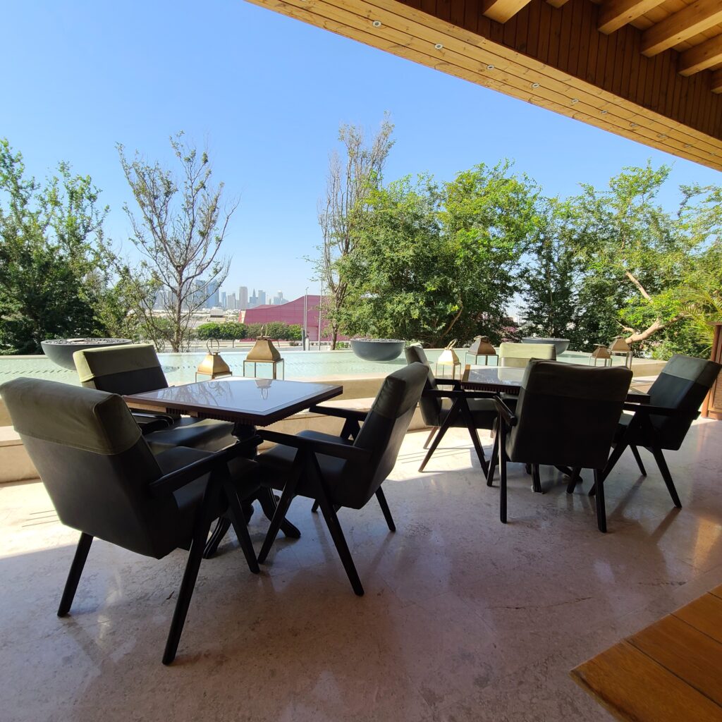 Katara Hills Doha, Hilton LXR Gymkhana Restaurant Outdoor Seating