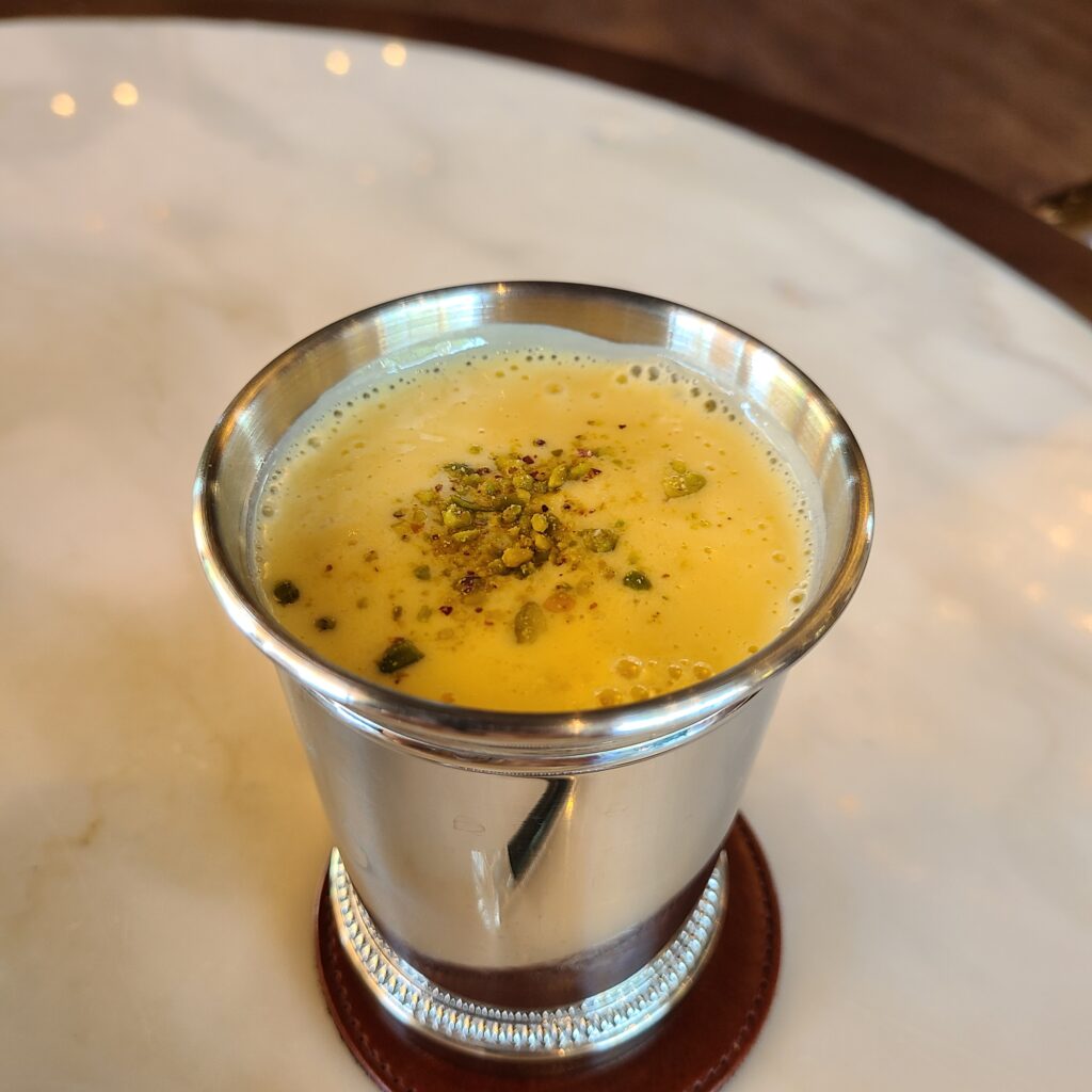 Katara Hills Doha, Hilton LXR Katara Gymkhana Indian Breakfast Mango Lassi