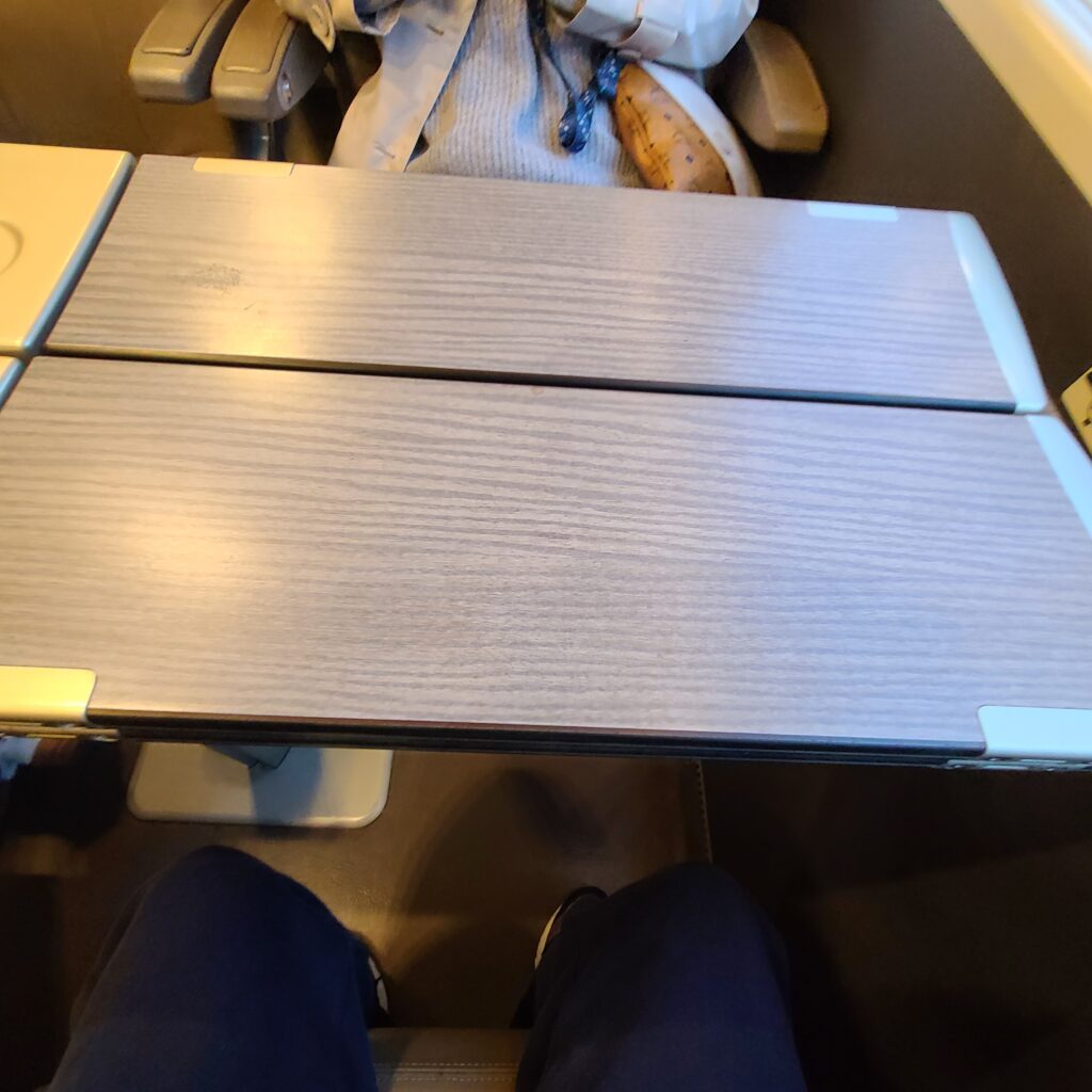 Frecciarossa Business Class Seats Table