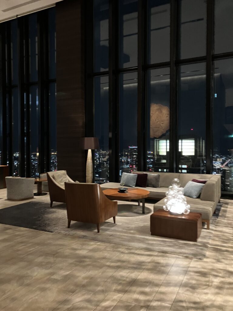 Conrad Osaka Lobby at Night