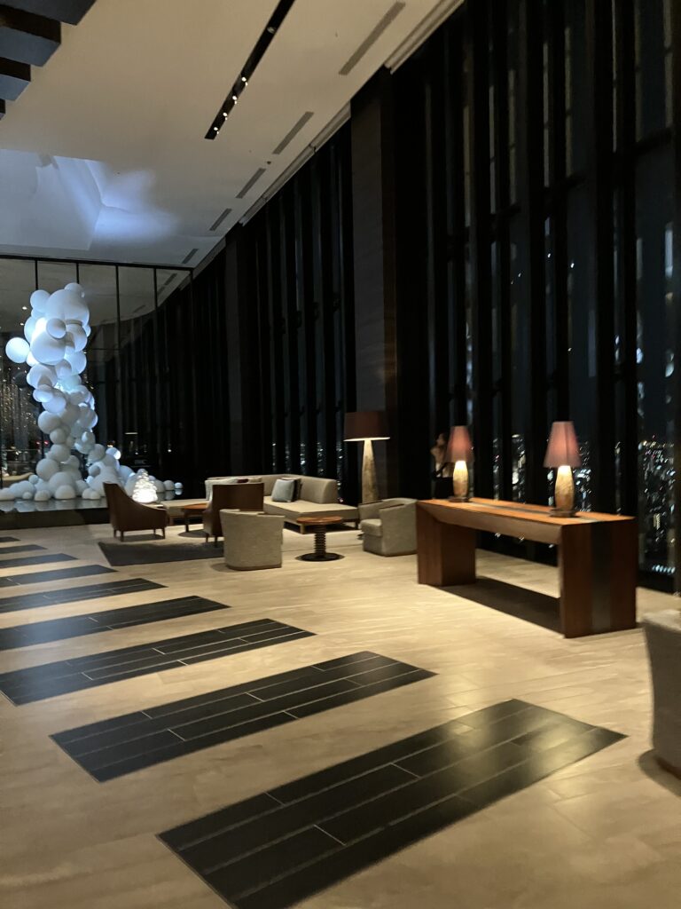 Conrad Osaka Lobby at Night