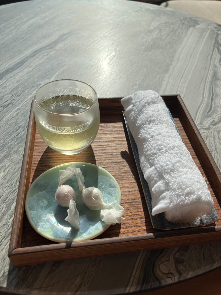 HOTEL THE MITSUI KYOTO Welcome Tea