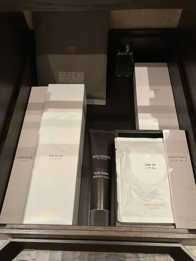 HOTEL THE MITSUI KYOTO Garden Suite Toiletries