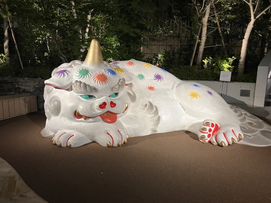 Fukuoka Daimyo Garden City Daimyo no Komainu Statue