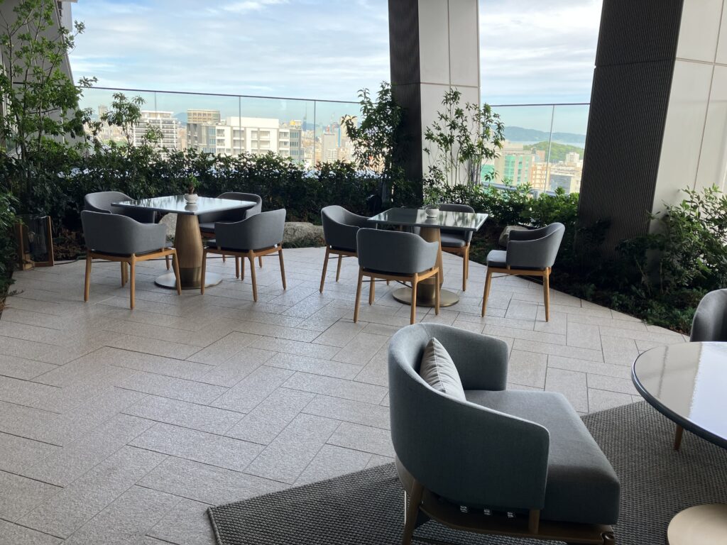 Ritz Carlton Fukuoka Diva Outdoor Seating at Terrace