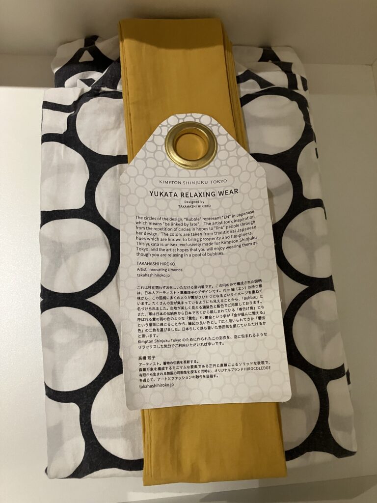 Kimpton Shinjuku Tokyo Yukata