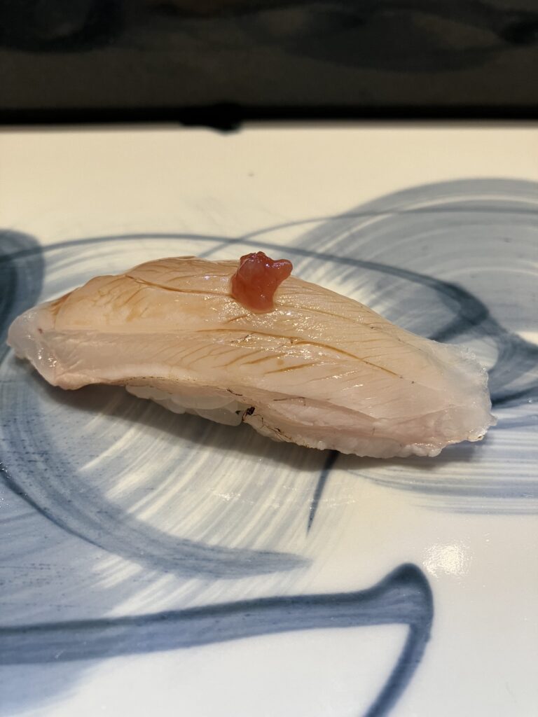 Review: Mizuki at Ritz-Carlton, Kyoto (Sushi & Tempura) 10 Mizuki at Ritz-Carlton, Kyoto Sushi Red spotted grouper "Akoh"