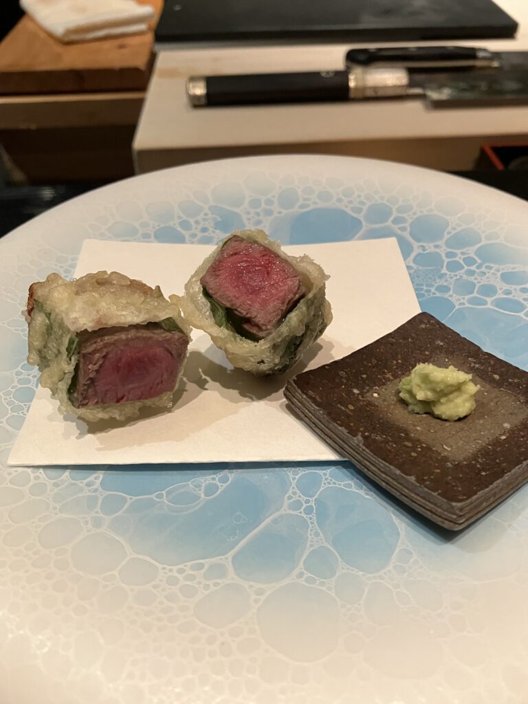 Review: Mizuki at Ritz-Carlton, Kyoto (Sushi & Tempura) 37 Mizuki at Ritz-Carlton, Kyoto Tempura Omi Wagyu Beef
