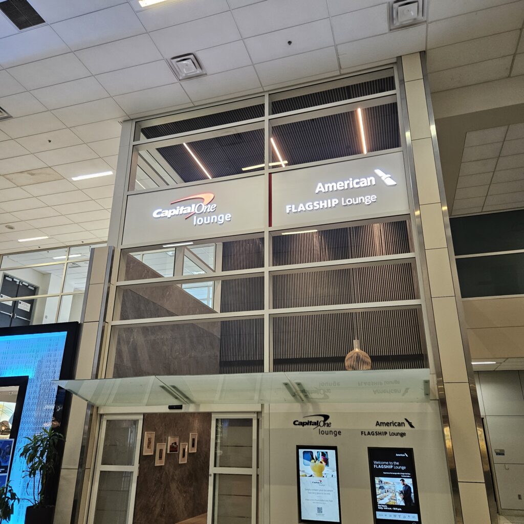 Path to Capital One Lounge DFW