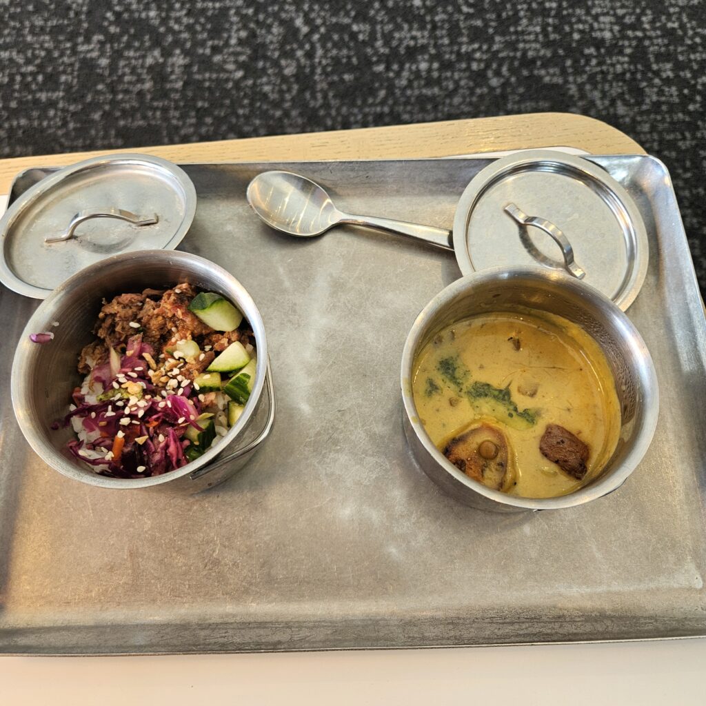 Capital One Lounge DFW Food Tray