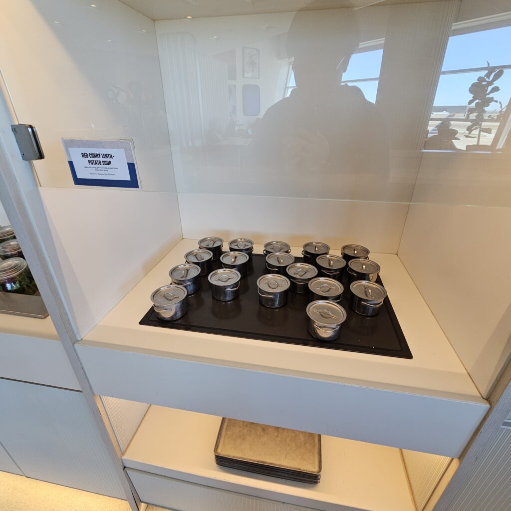 Capital One Lounge DFW Red Curry Lentil Potato Soup