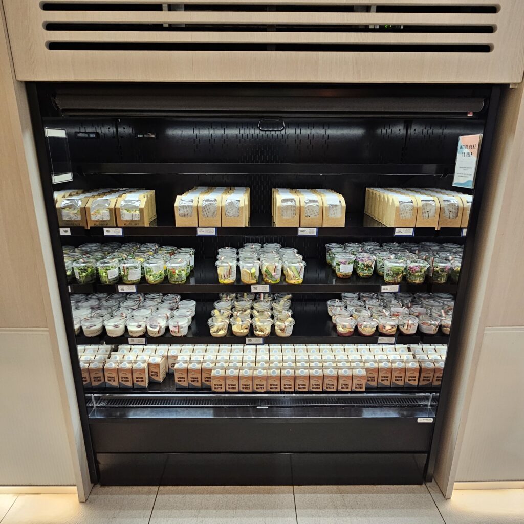 Capital One Lounge DFW To-Go Fridge