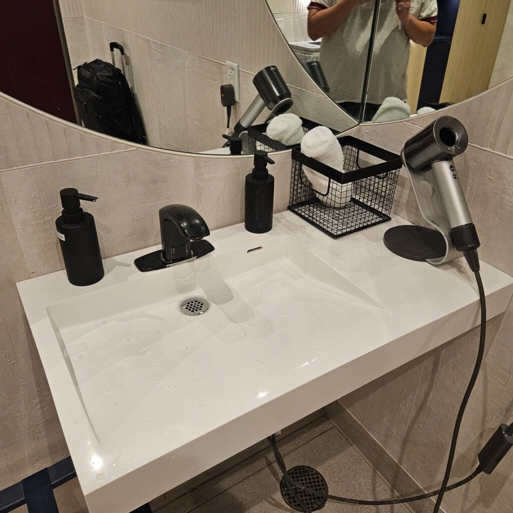 Capital One Lounge DFW Shower Room Sink