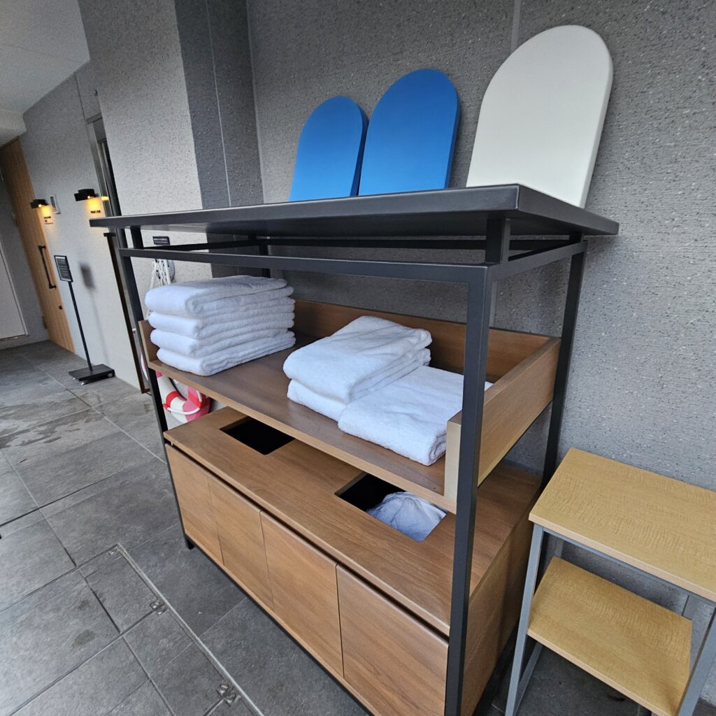 Roku Kyoto Thermal Pool Paddle Boards & Towels