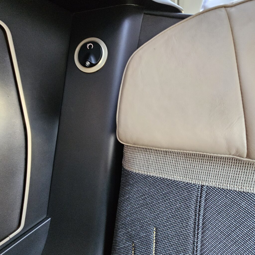 Starlux Airbus A330-900neo Business Class Seat Reading Light