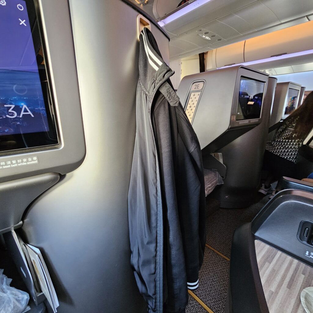 Starlux Airbus A330-900neo Business Class Seat Coat Hanger