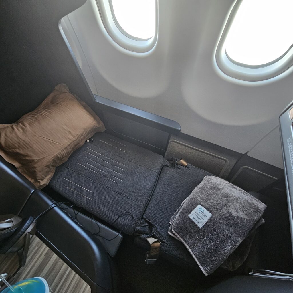 Starlux Airbus A330-900neo Business Class Seat Lie-Flat Mode